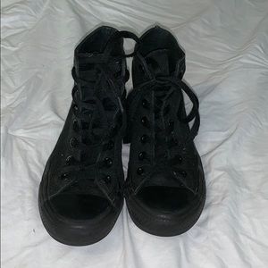 All Black converses